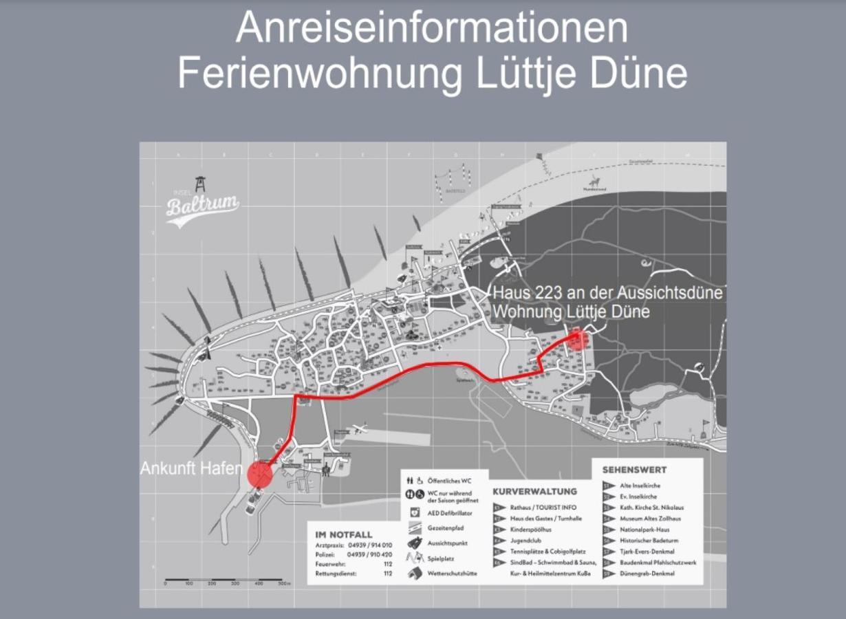 Luettje Duene Appartement Baltrum Buitenkant foto
